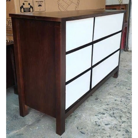 Oak 05 : Tủ Gổ Sồi 6 Ngăn Kéo - Ngang 3 + 3